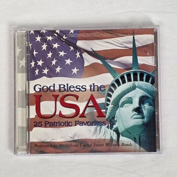 God Bless the USA CD 25 Patriotic Favorites Military Band - Picture 1 of 3